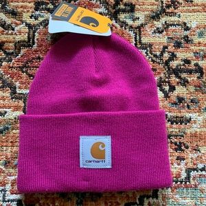 Carhartt pink knit beanie